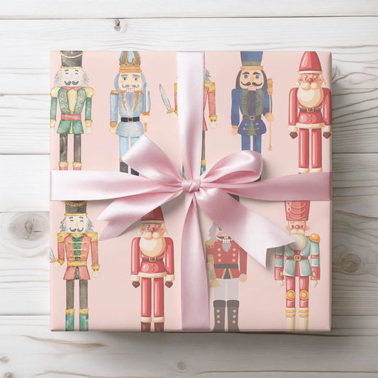 March of the Pastel Misfits – Vintage Nutcracker Wrapping Paper