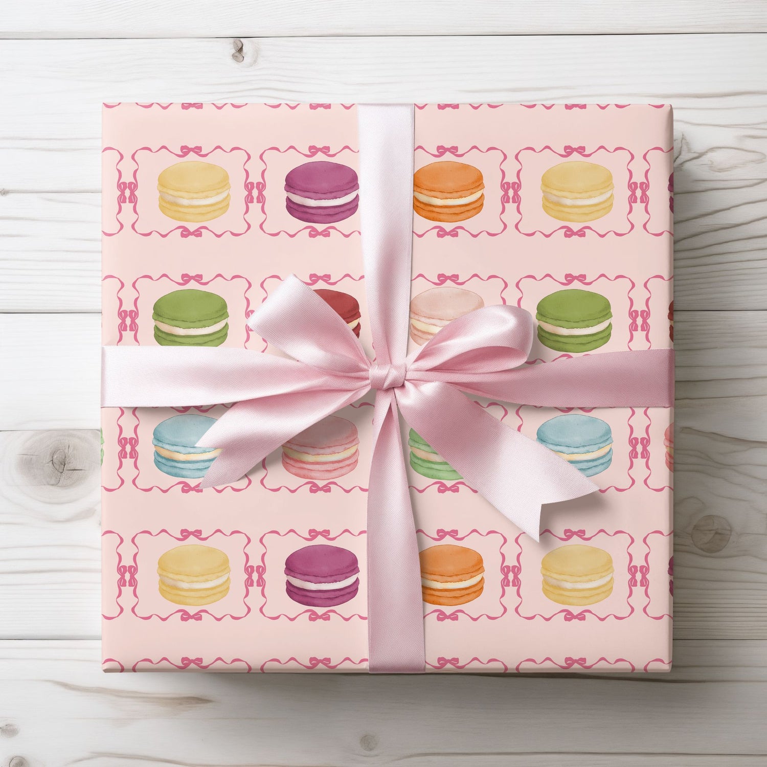 Macaron Pattern Gift Wrap