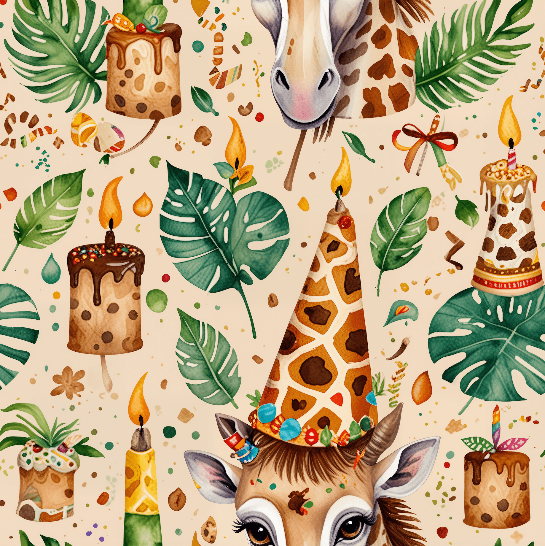 Whimsical Jungle Wrapping Paper