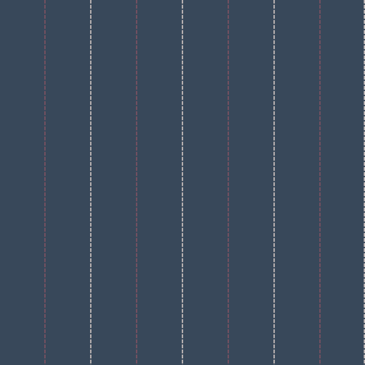 Elegant Navy Striped Wrapping Paper