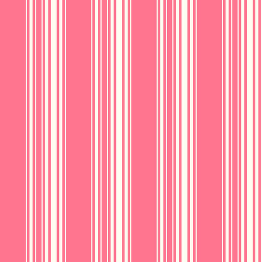 Chic Pink Striped Wrapping Paper
