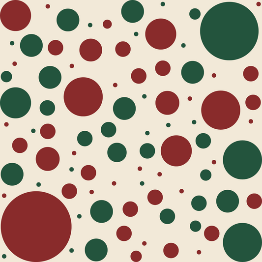 Festive Red & Green Dot Wrapping Paper