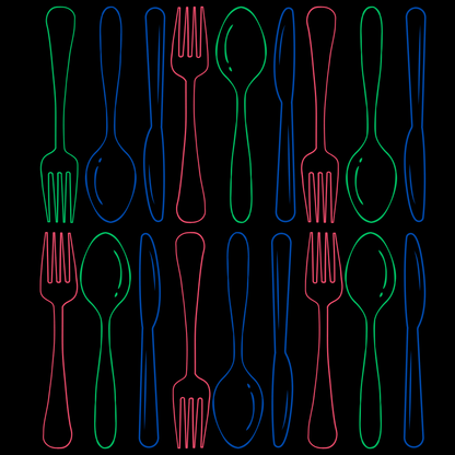 Utensils Modern Gift Wrap Design