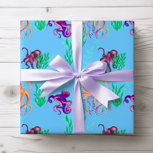 Gift Wrap - Colorful Octopus