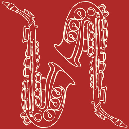 Gift Wrap - Saxophone Design, Music Lover's Wrapping Papers