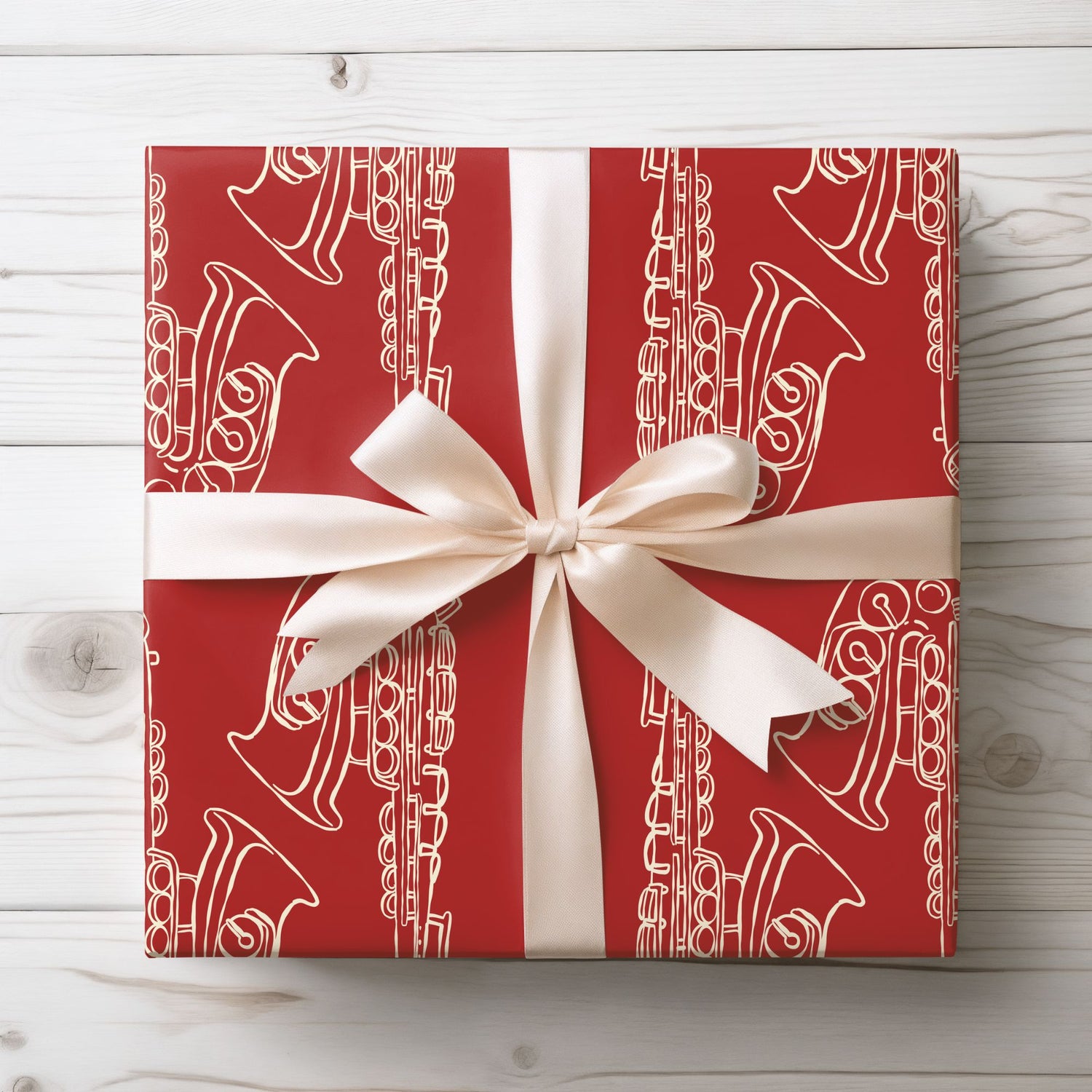 Gift Wrap - Saxophone Design, Music Lover's Wrapping Papers
