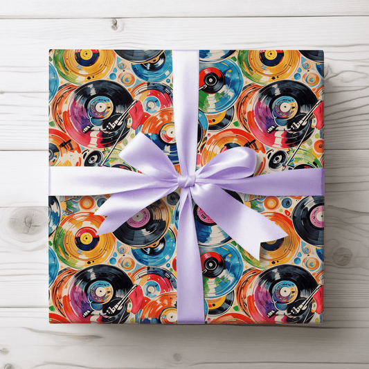 Colorful Record, Music - themed Wrapping Paper
