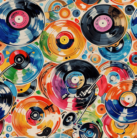 Colorful Record, Music - themed Wrapping Paper