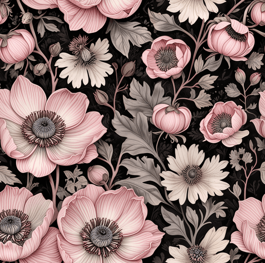 Elegant Pink Floral Wrapping Paper