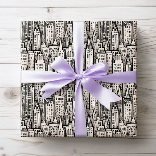 Wrapping Papers - Chic Abstract Cityscape