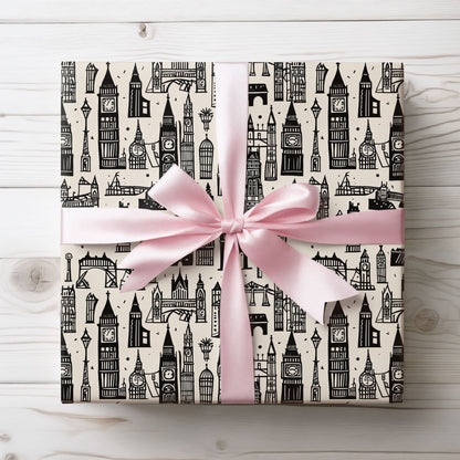 Wrapping Papers - Artistic Abstract Cityscape