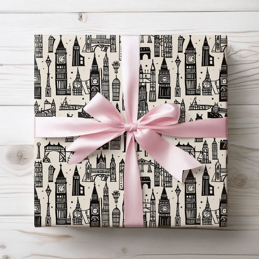 Wrapping Papers - Artistic Abstract Cityscape