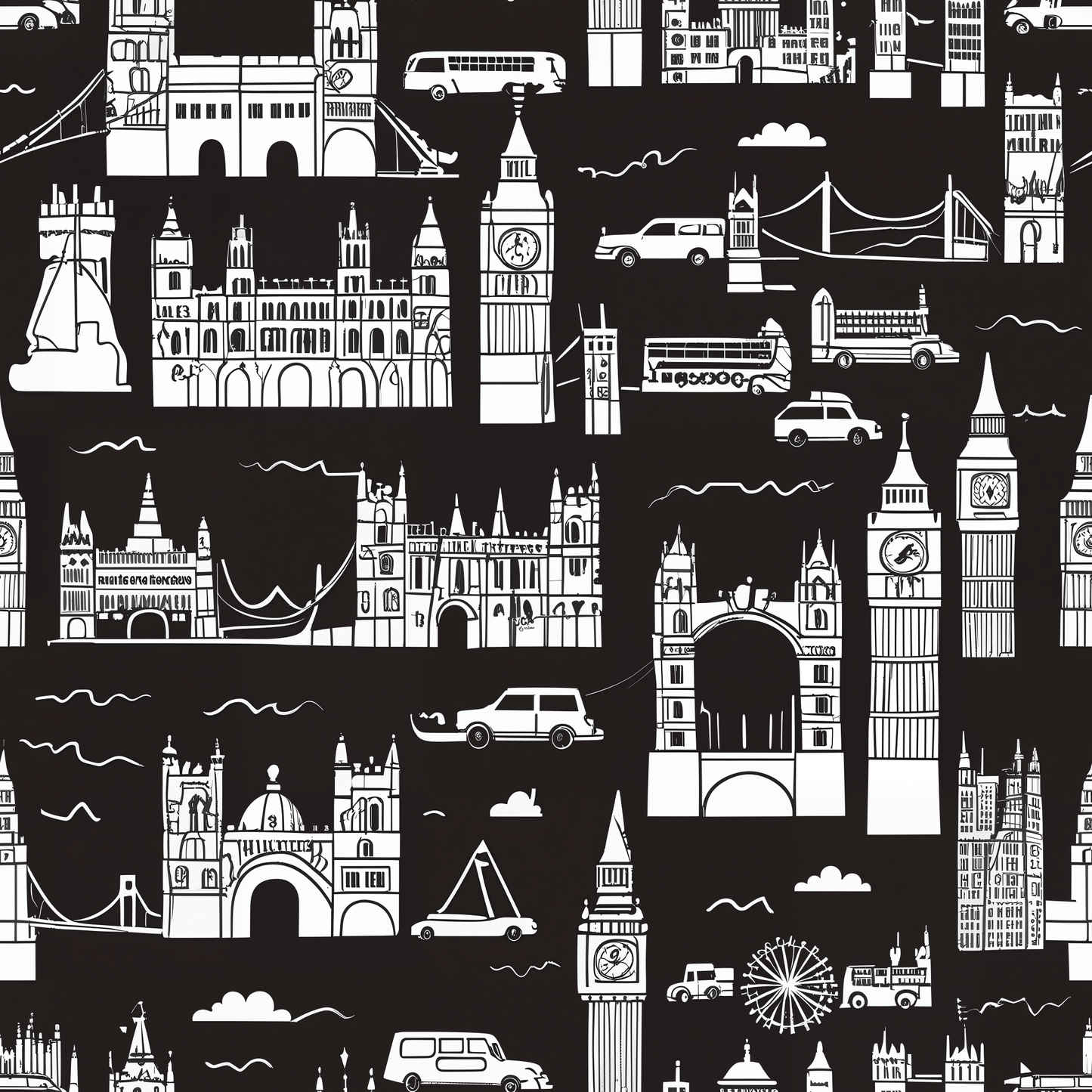Wrapping Papers - Stylish Abstract Cityscape Design