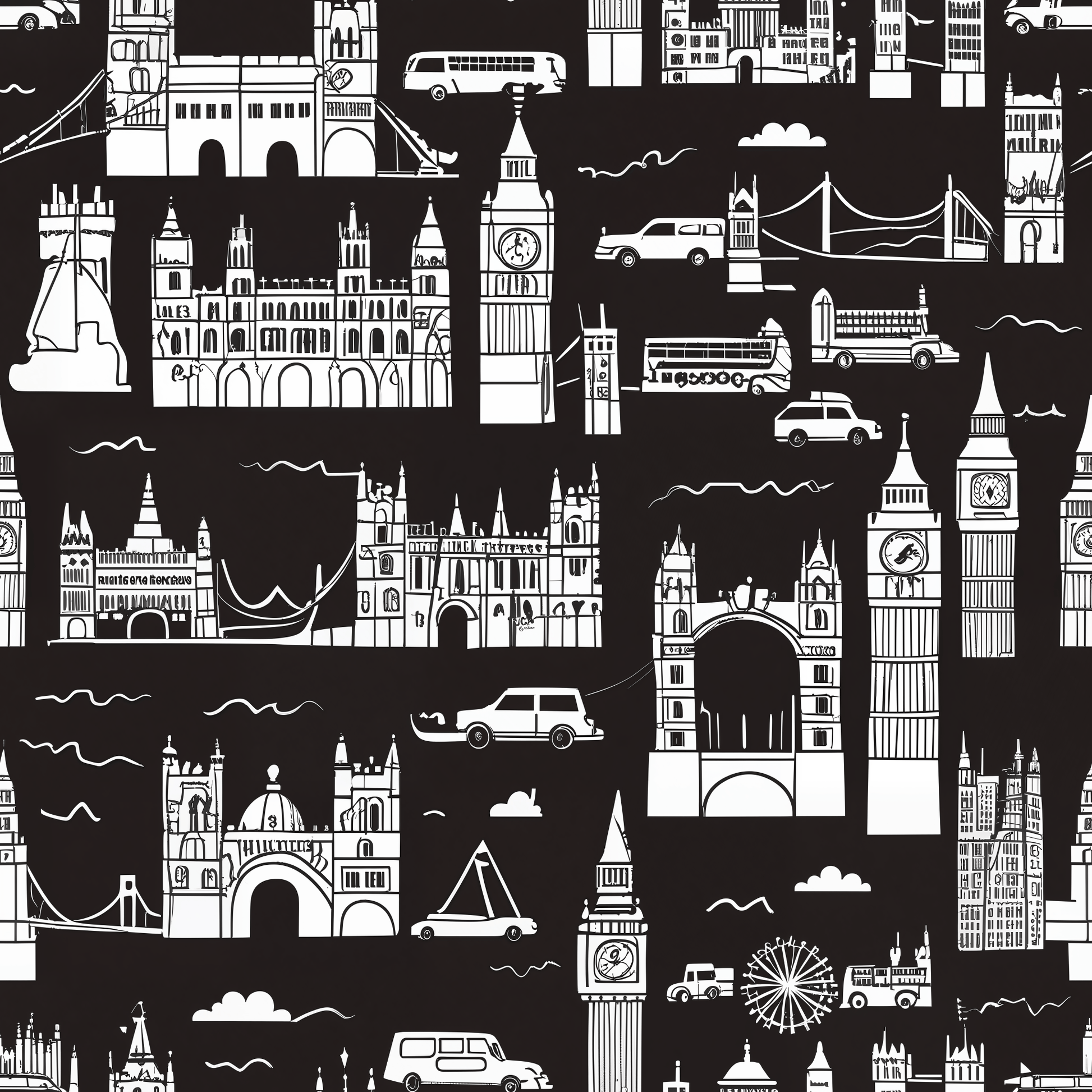 Wrapping Papers - Stylish Abstract Cityscape Design