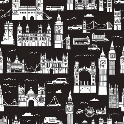 Wrapping Papers - Stylish Abstract Cityscape Design
