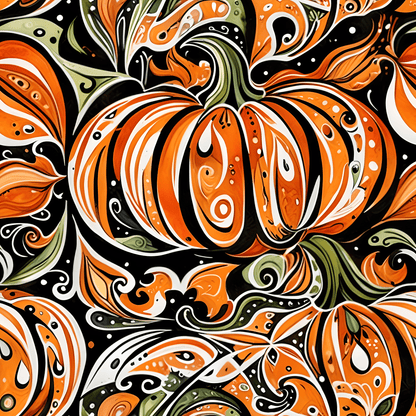 Festive Pumpkin Wrapping Papers