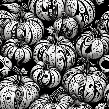 Pumpkin Noir – Gothic Glam Wrapping Paper