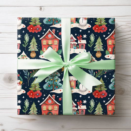 Wrapping Papers - Festive Christmas Village
