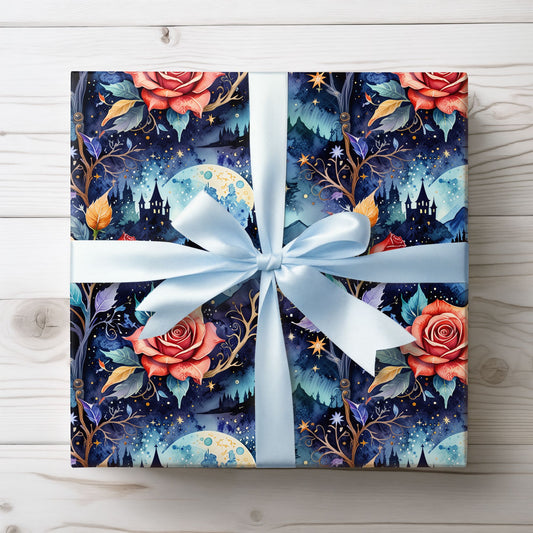 Floral Fantasy Wrapping Paper - Elegant Gift Wrap