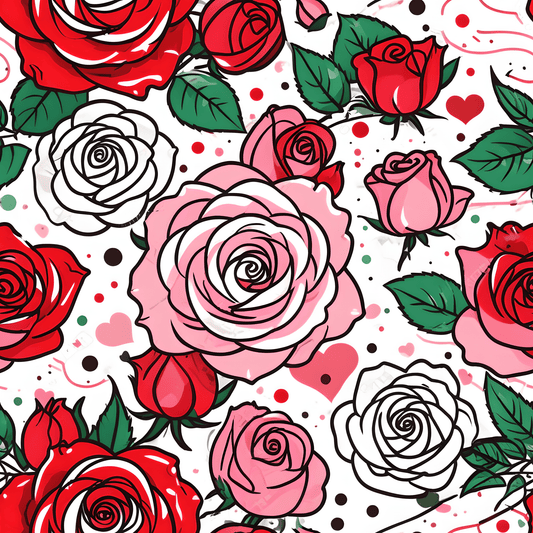 Romantic Floral Wrapping Paper