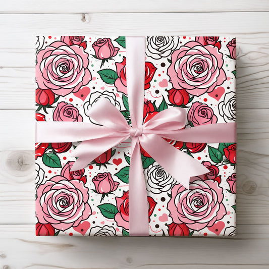 Romantic Floral Wrapping Paper