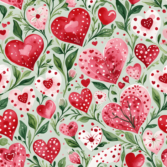 Charming Pink Heart Wrapping Paper for Gift Giving