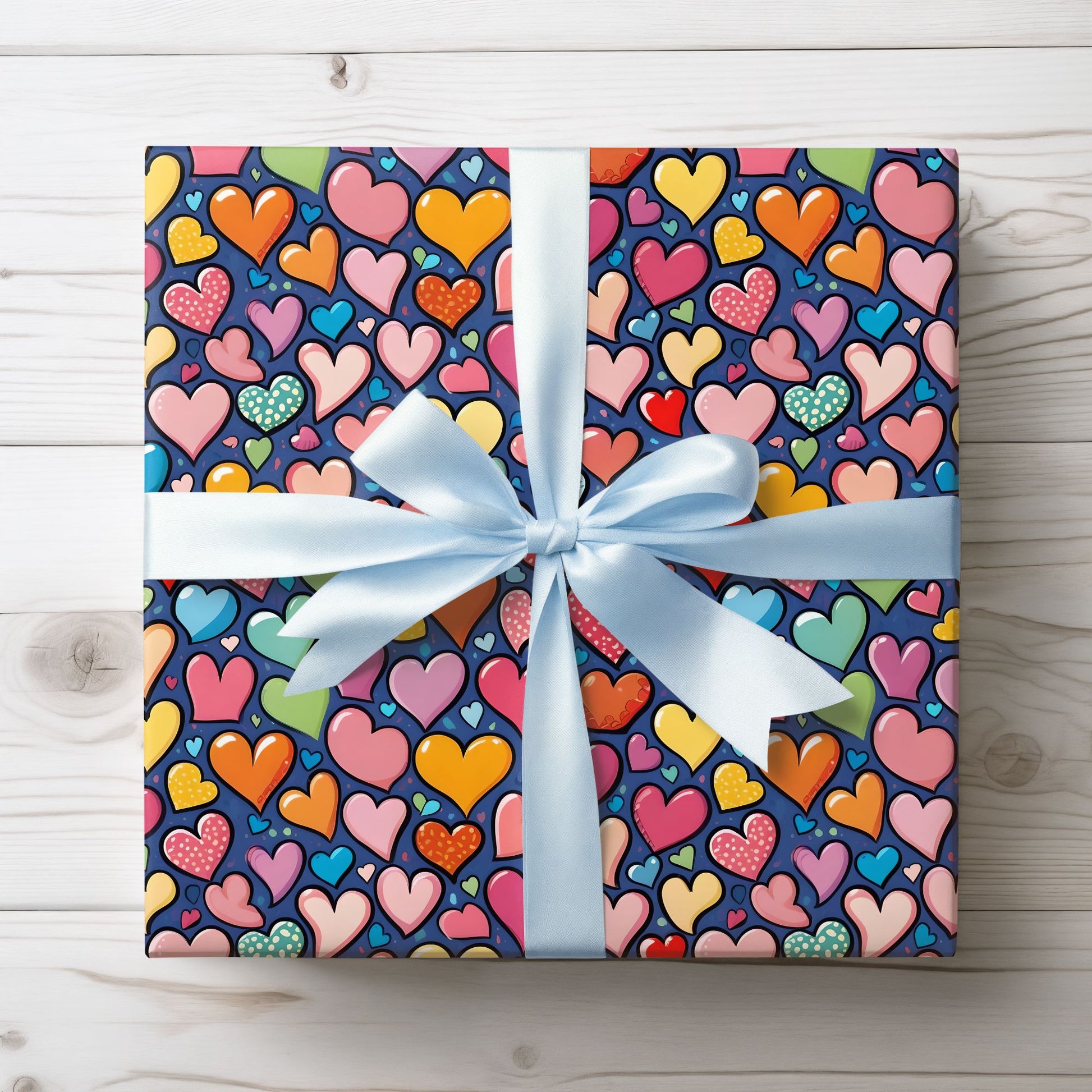 Colorful Heart Wrapping Paper