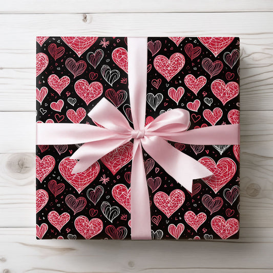 Heart Pattern Wrapping Paper