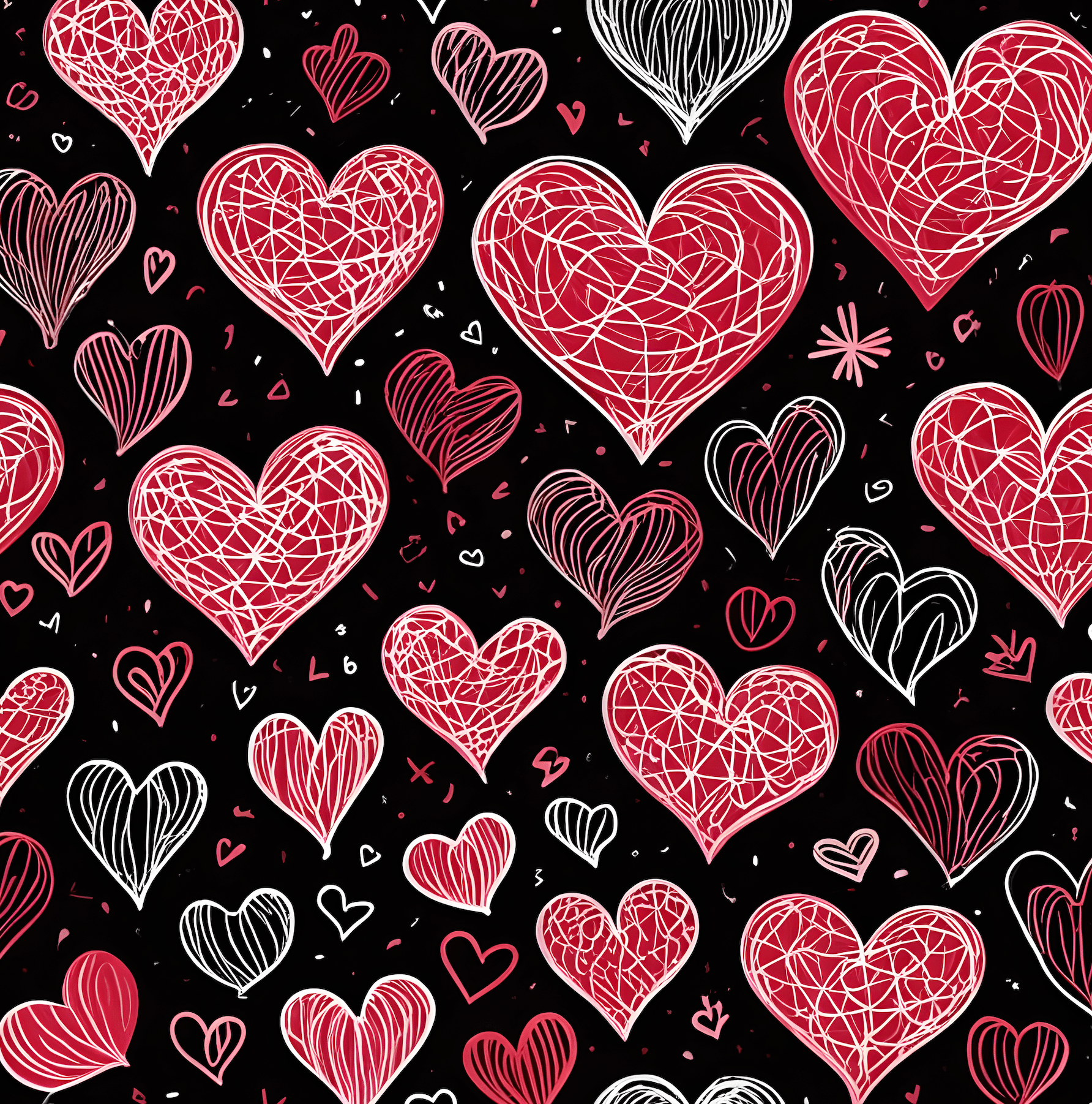 Heart Pattern Wrapping Paper