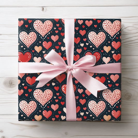 Heart Pattern Wrapping Paper