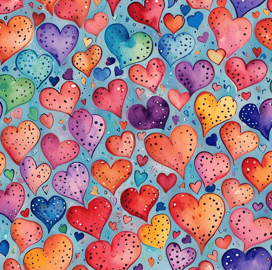 Vibrant Love Wrapping Paper - Colorful Gift Wrap