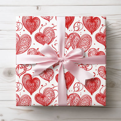 Heart - Themed Wrapping Paper