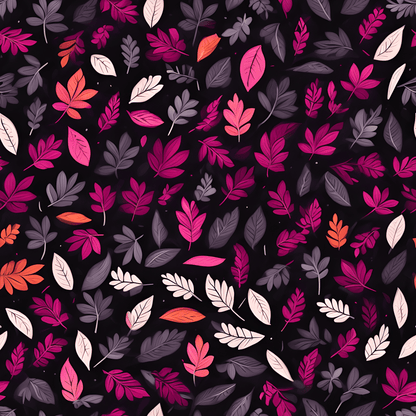 Colorful Pink Leaf Wrapping Paper