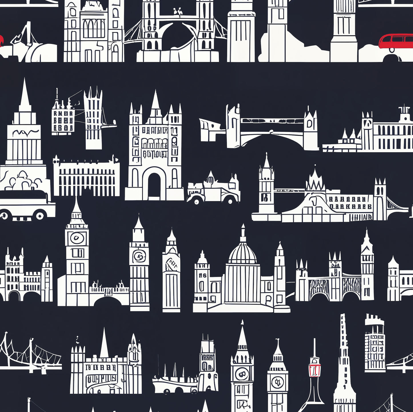 Cityscape Wrapping Paper – Elegant Gift Wrap for Holidays