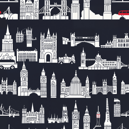 Cityscape Wrapping Paper – Elegant Gift Wrap for Holidays