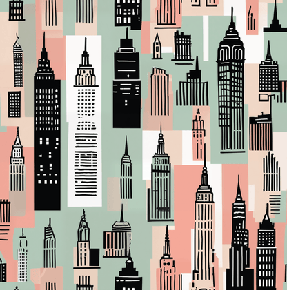 Chic Cityscape Wrapping Paper - Lokipawz