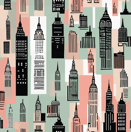 Chic Cityscape Wrapping Paper - Lokipawz