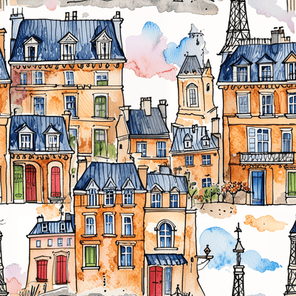 Abstract Cityscape Wrapping Paper