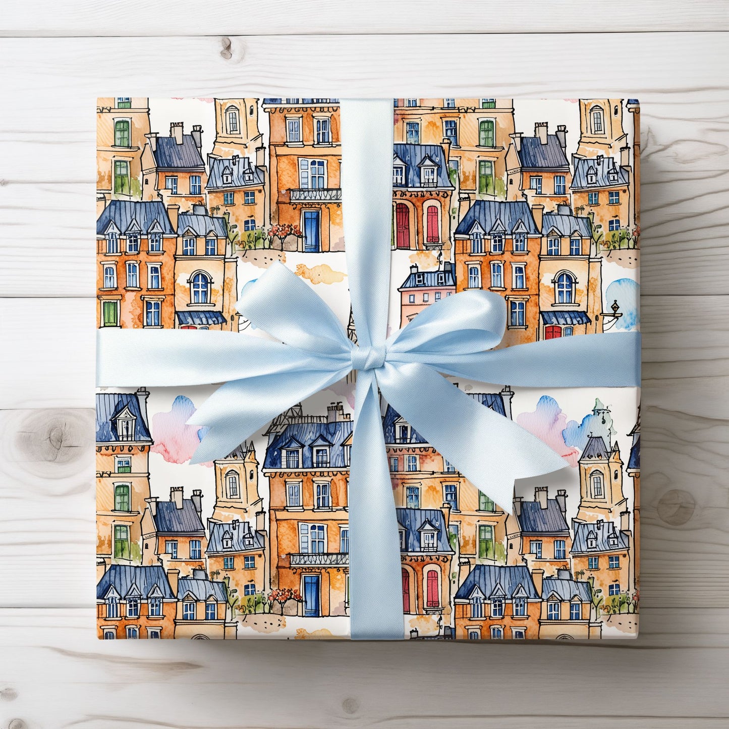 Abstract Cityscape Wrapping Paper