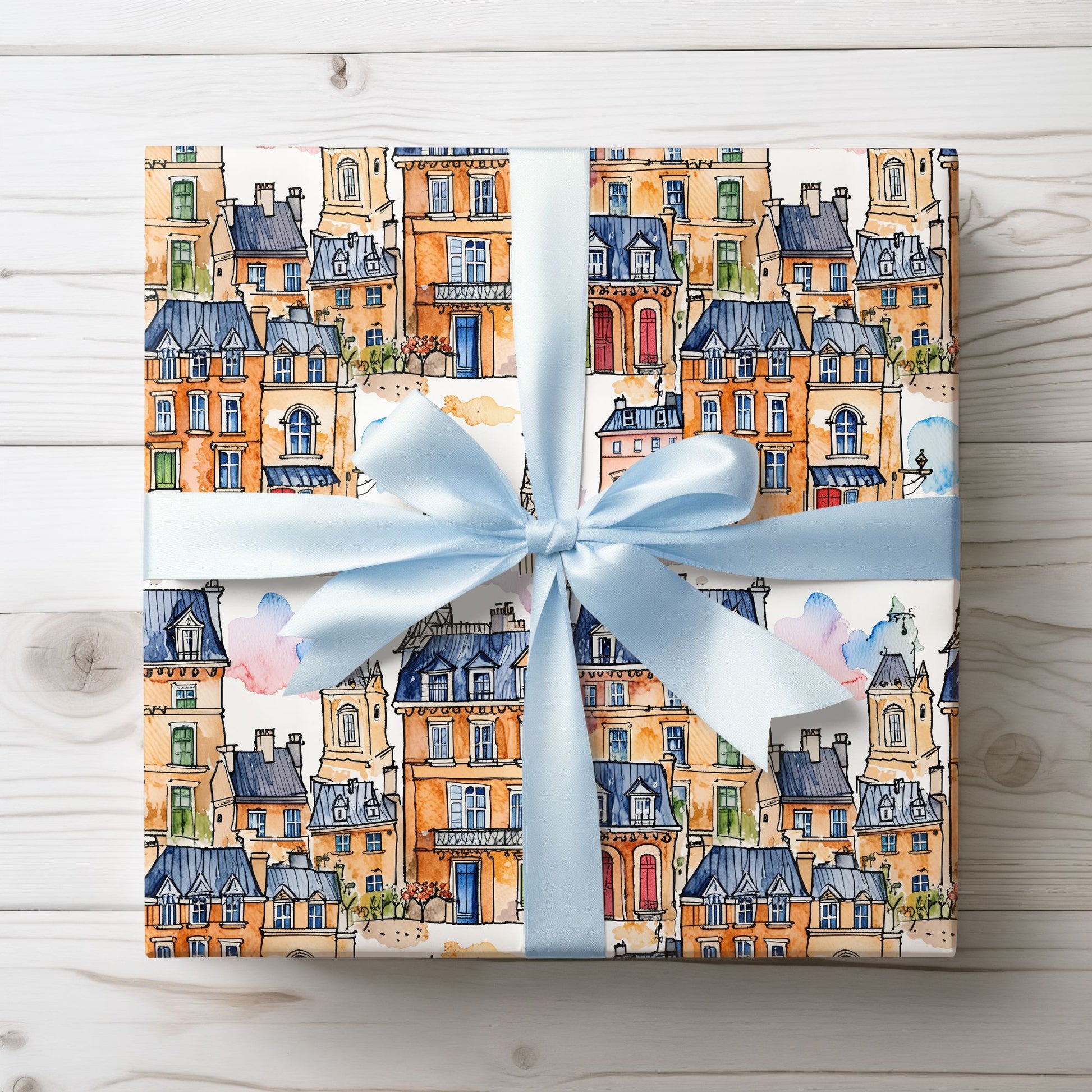 Abstract Cityscape Wrapping Paper