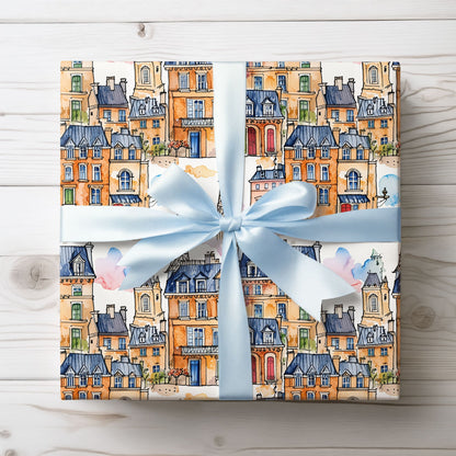 Abstract Cityscape Wrapping Paper