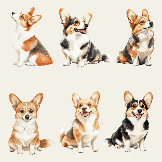 Corgi Wrapping Paper Rolls