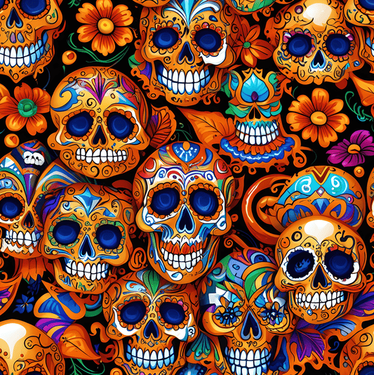 Colorful Skull Wrapping Paper
