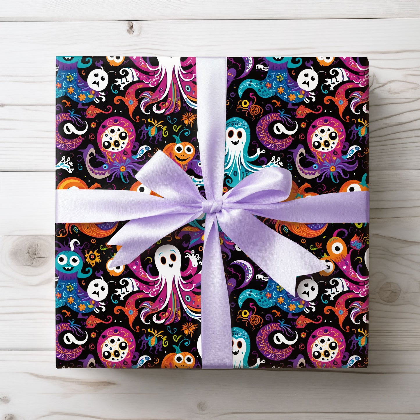 Vibrant Halloween Wrapping Paper