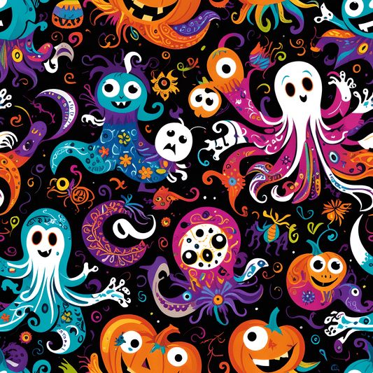 Vibrant Halloween Wrapping Paper