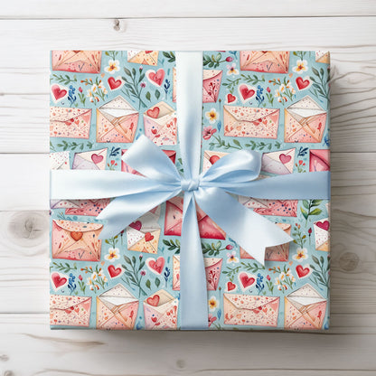 Valentine’s Day Letter Wrapping Paper