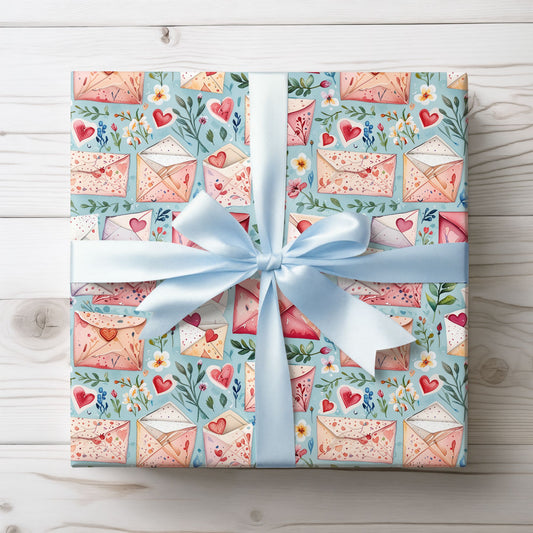 Valentine’s Day Letter Wrapping Paper