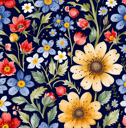 Floral Wrapping Paper Roll, Vibrant Gift Wrap for Birthdays, Weddings, and Special Occasions, Eco-Friendly Decorative Paper