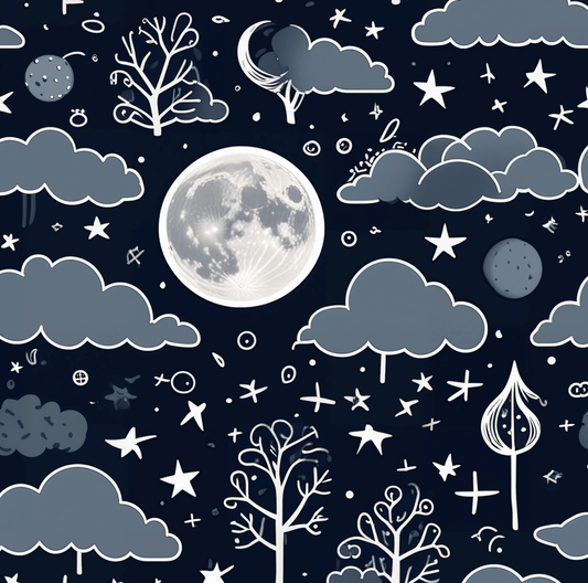 Celestial Night Wrapping Paper - Starry Skies Gift Wrap, Elegant Gift Wrap, Eco-Friendly Wrapping Paper, Holiday and Birthday Decor