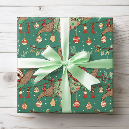 Slow Jingle, Big Mingle – Slothmas Wrapping Paper
